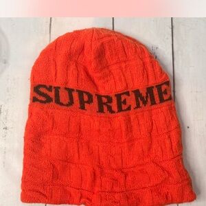 Supreme Vibrant Orange Knit Hat
